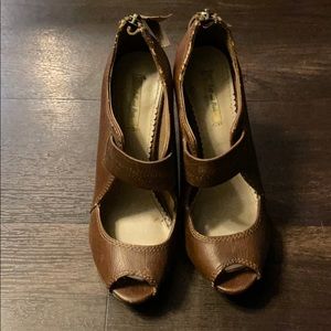 Used Pull & Bear brown 4”heels,S37,used condition